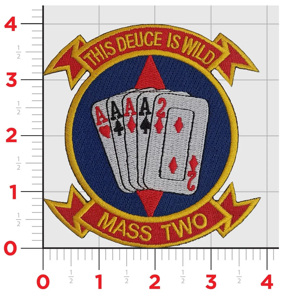 Officially Licensed Mass-2 Marine Aviation Support Squadron Patch 1