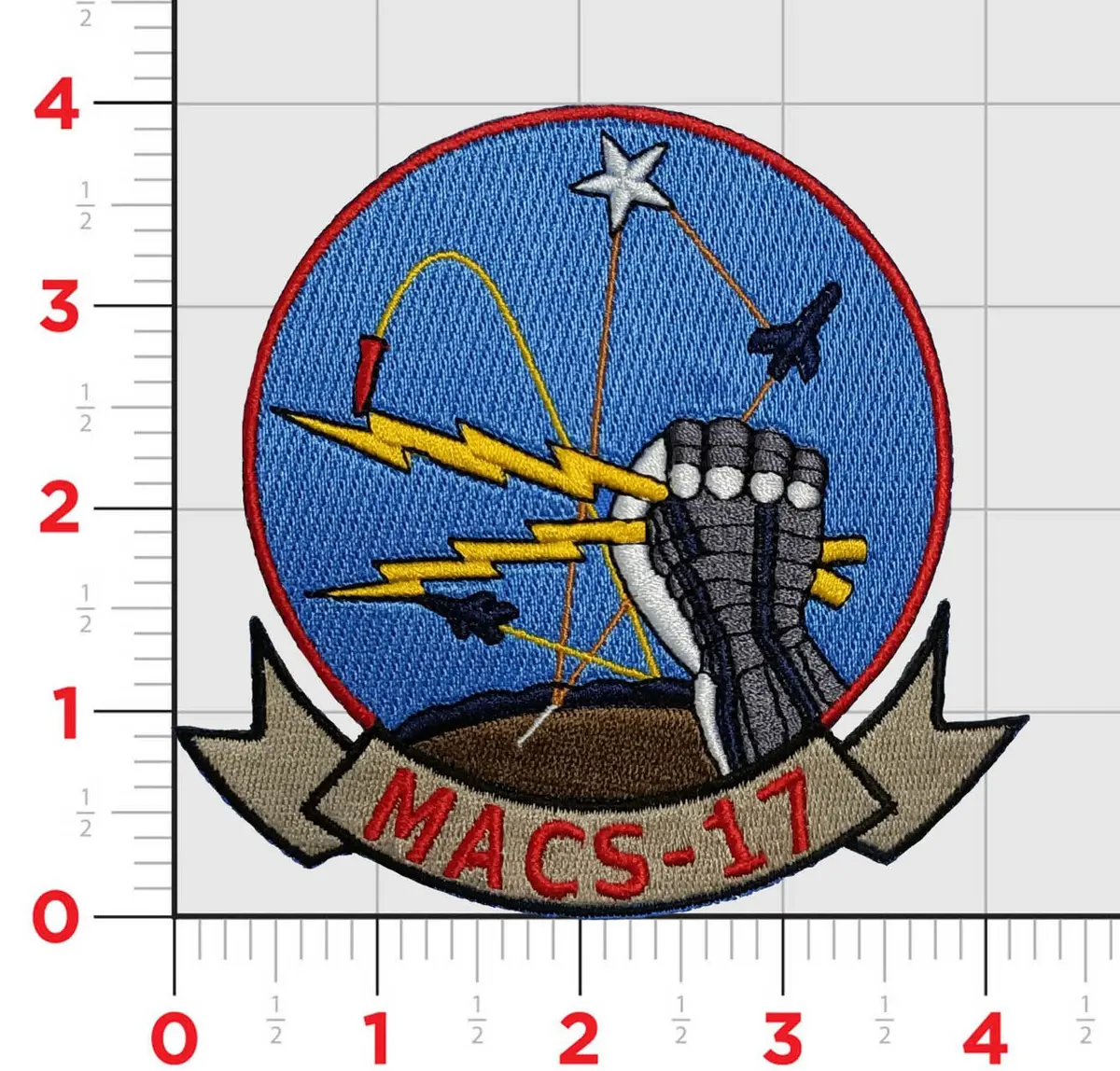 Officially Licensed Marine Air Control Squadron Macs-17 Patch 1