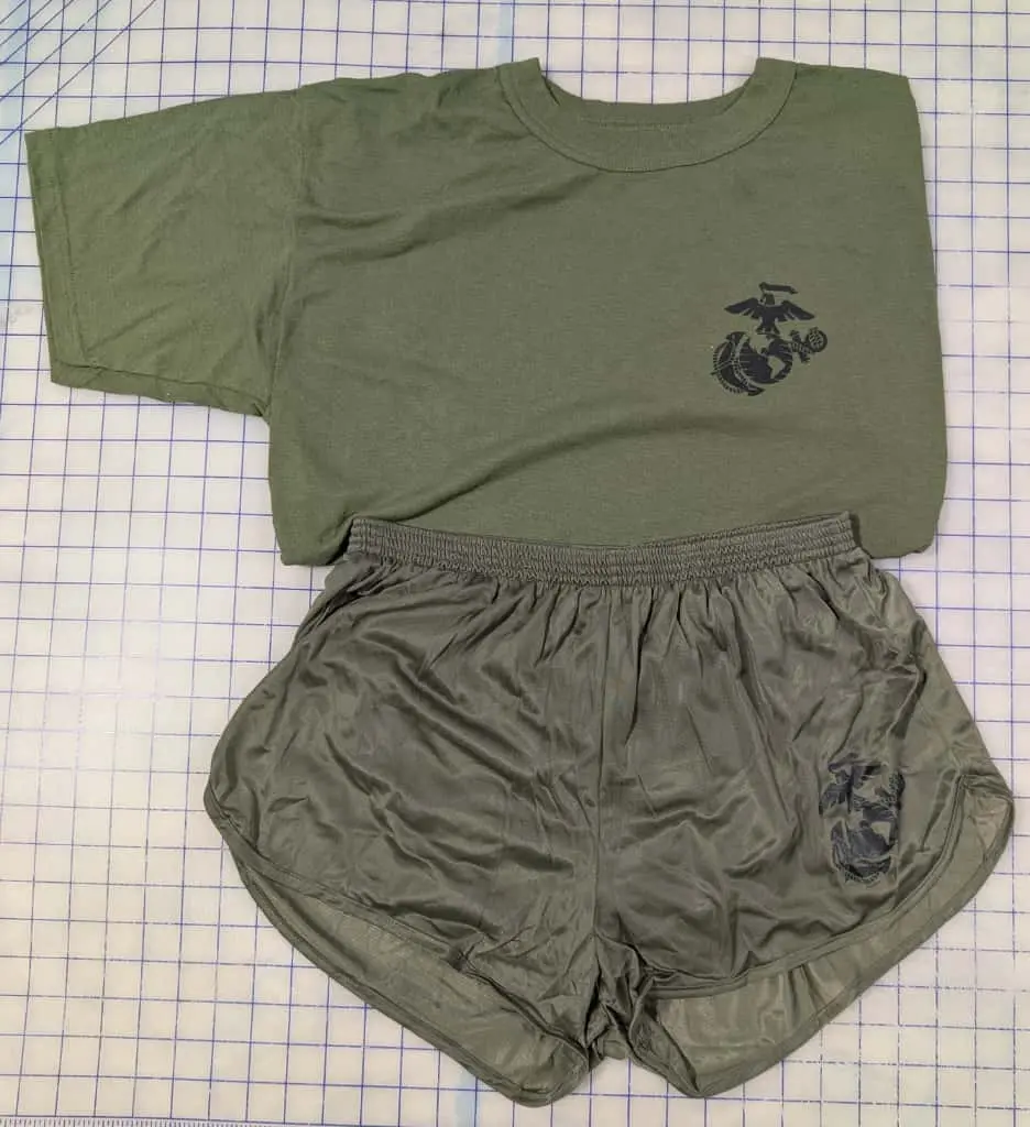 Authentic USMC Licensed T-Shirt & Silkie Shorts – Available Individually or as a Coordinated Set