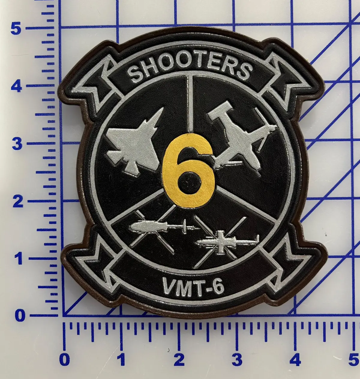 Officially Licensed Usmc Vmt-6 Shooters Leather Squadron Patch 1