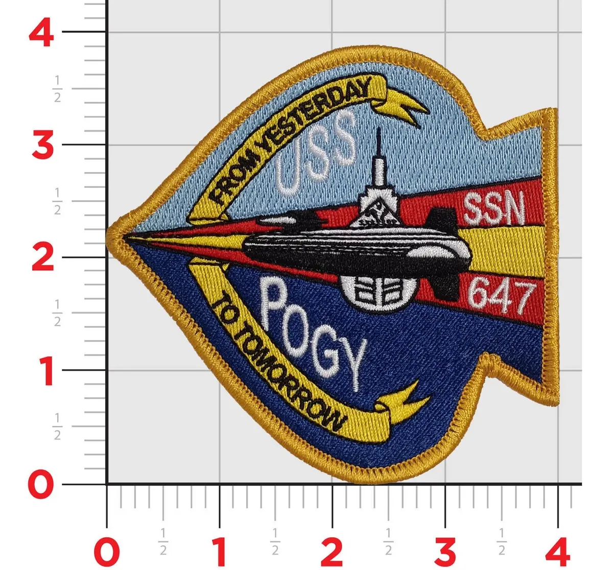 Officially Licensed Uss Pogy Ssn-647 Patch 1