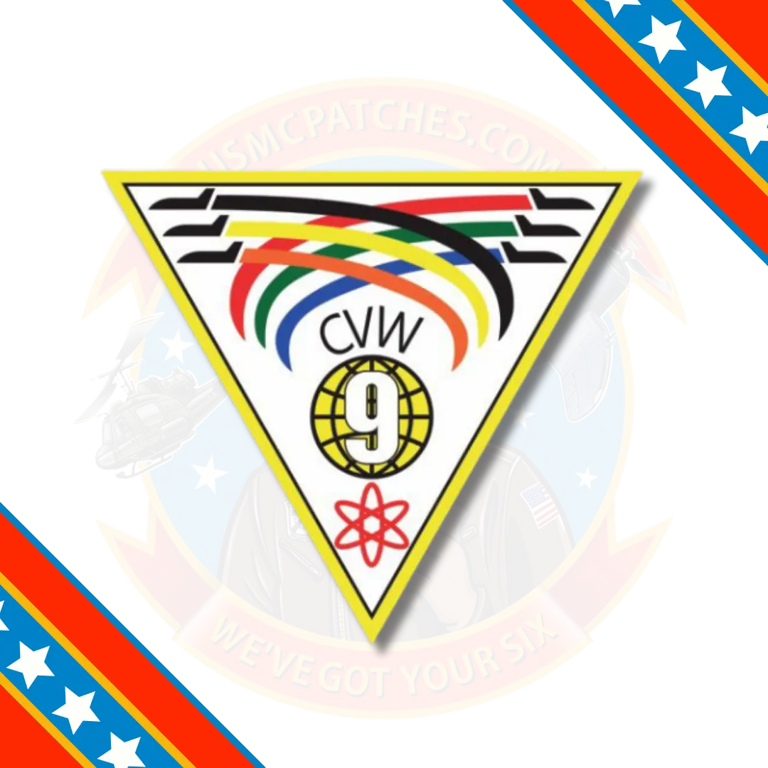 Officially Licensed Us Navy Cvw-9 Carrier Air Wing 9 Sticker 1