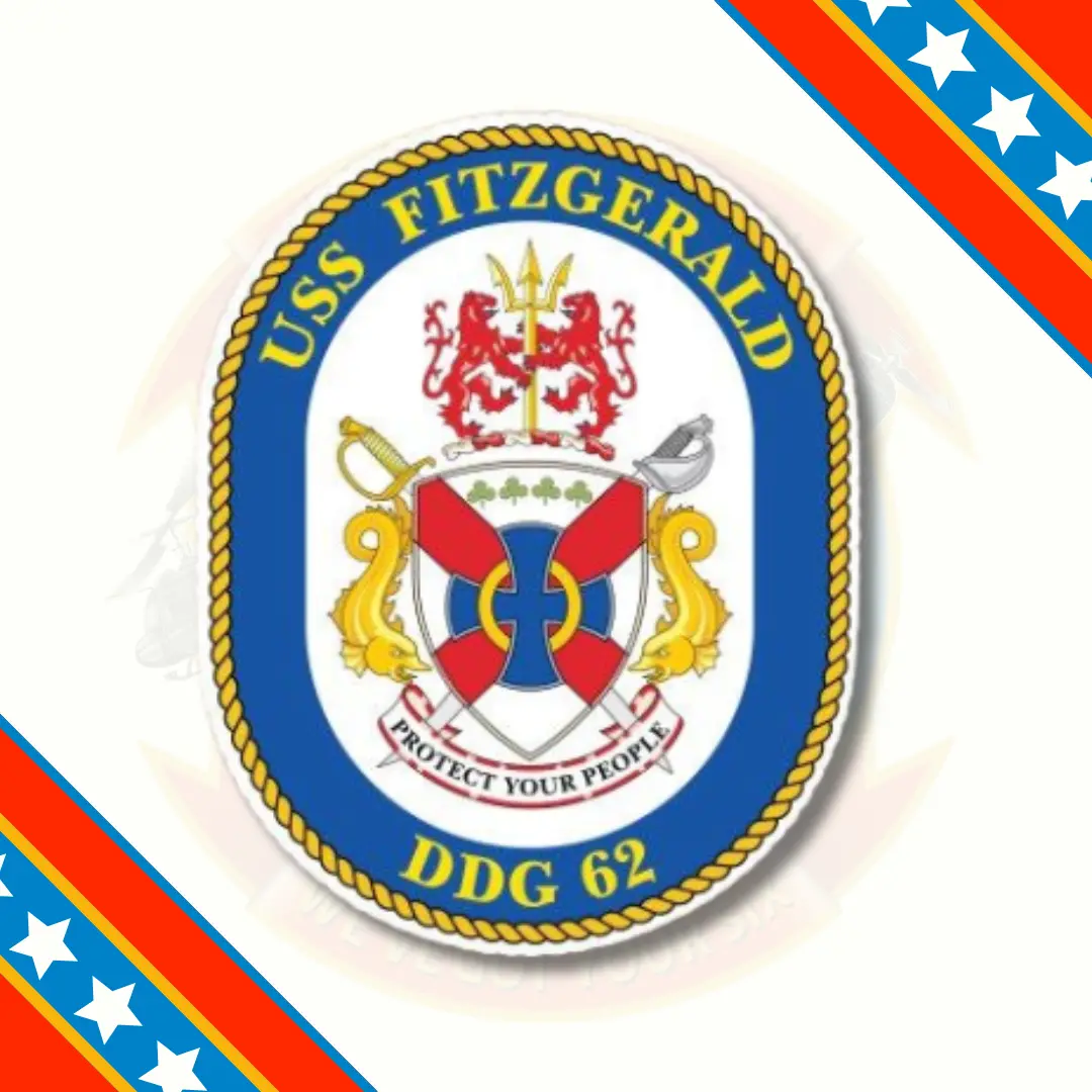 Officially Licensed Us Navy Uss Fitzgerald Ddg-62 Sticker 1