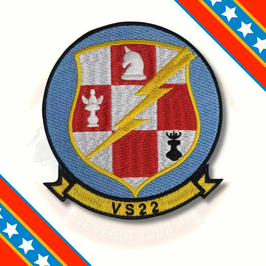 Officially Licensed Us Navy Vs-22 Checkmates Squadron Patch 1