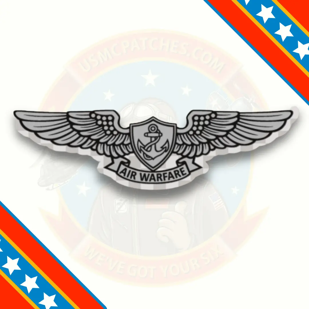 Official Us Navy Eaws Enlisted Aviation Warfare Specialist Wings Decal 1