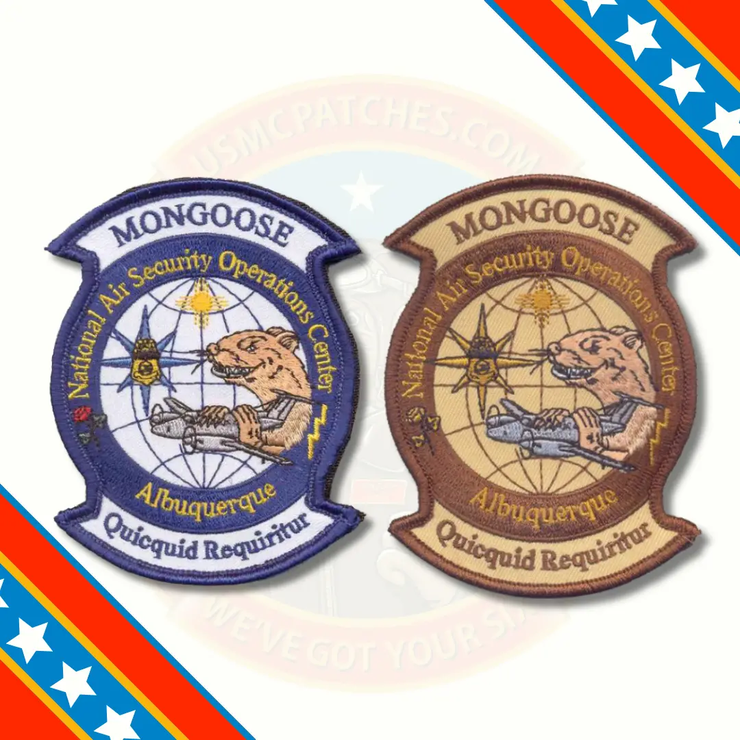 Us Customs And Border Protection, Albuquerque Air Branch, Nasoc Mongoose Patches 1