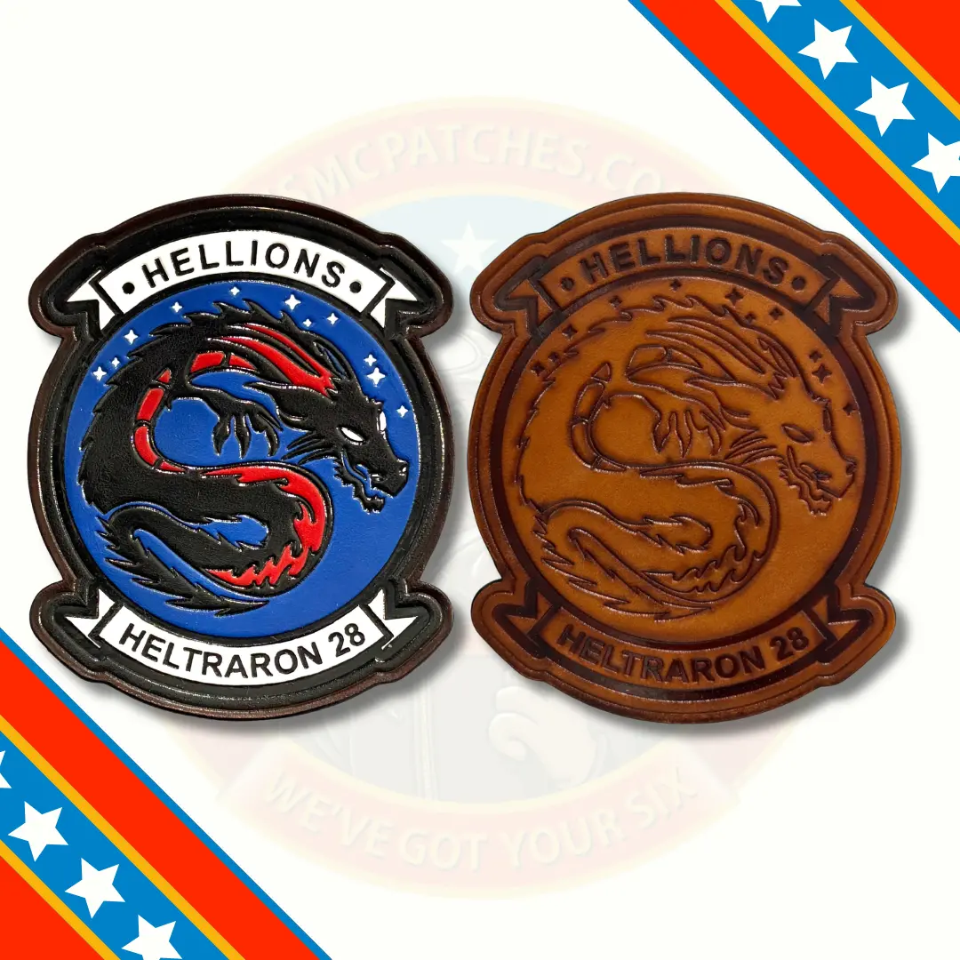 Official Ht-28 Hellions Leather Squadron Patch 1