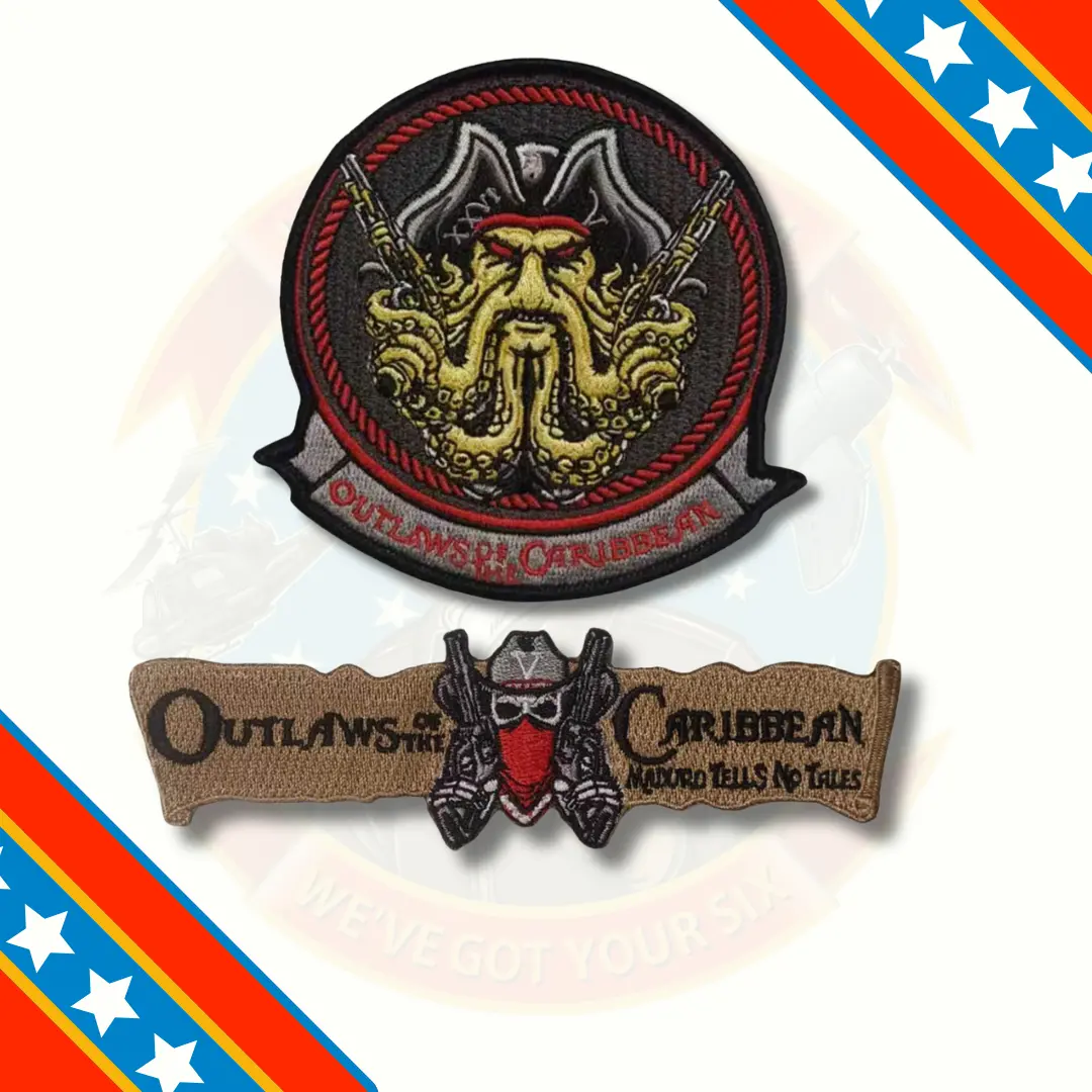 Official Hsc-26 Chargers Outlaws Of The Caribbean Patches 1