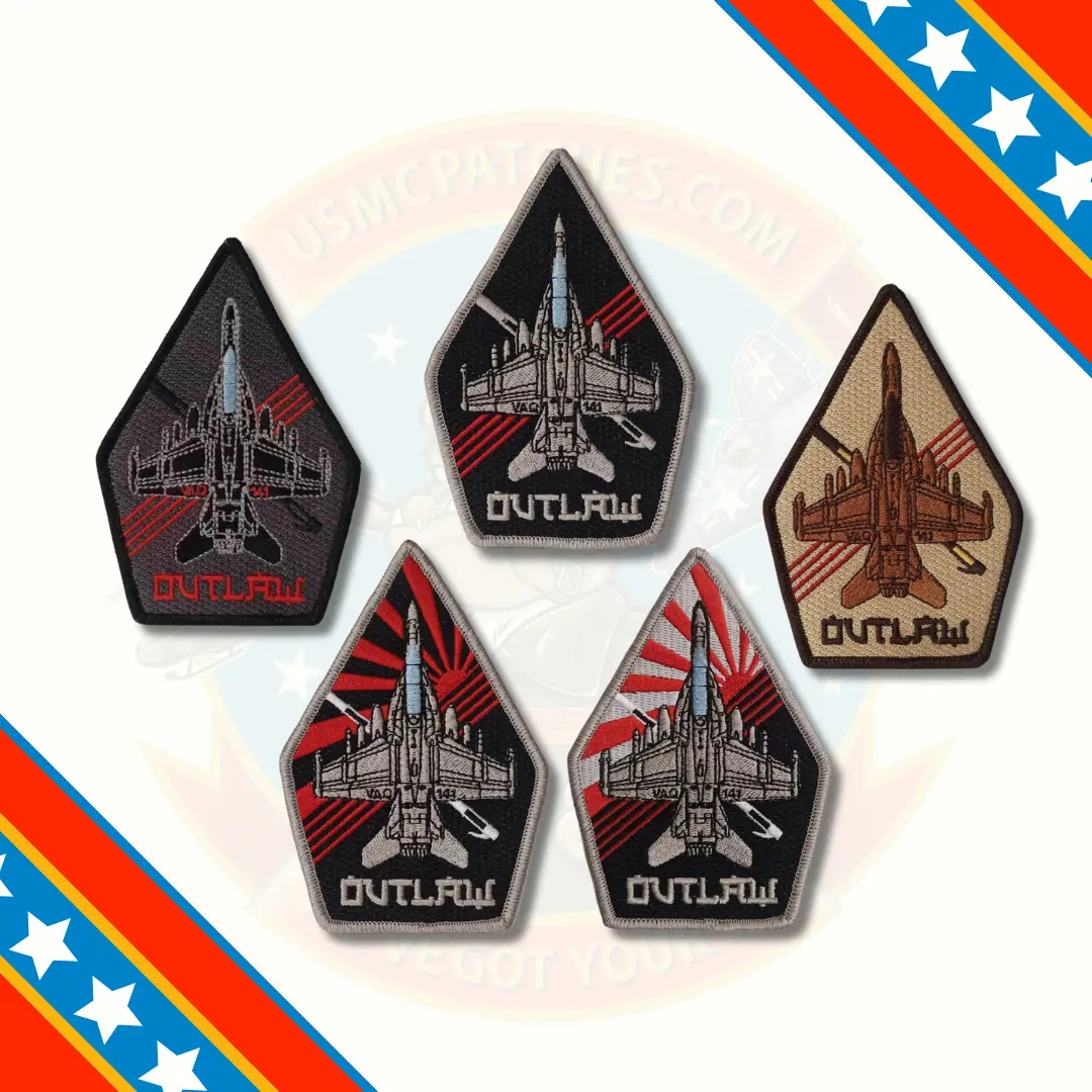 Official Vaq-141 Shadowhawks Ea-18 Coffin Shoulder Patch 1