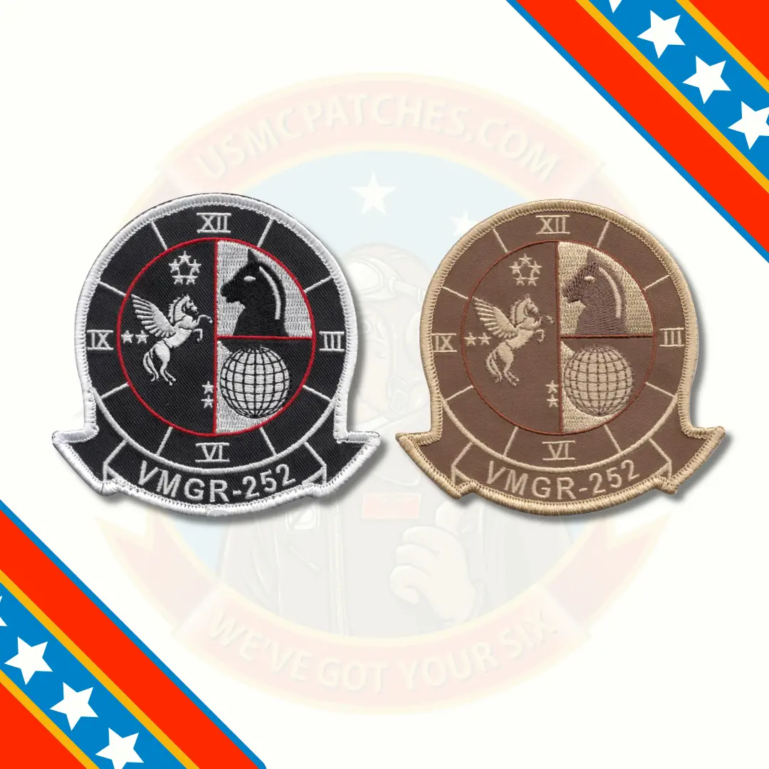 Officially Licensed Usmc Vmgr-252 2018 Squadron Patch 1