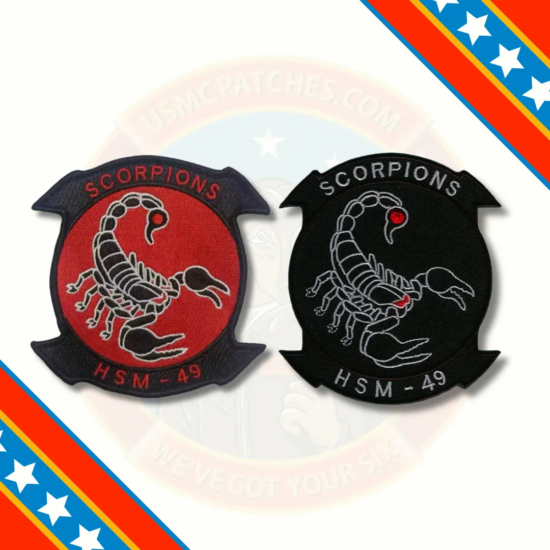 Officially Licensed Us Navy Hsm-49 Scorpions Squadron Patches 1