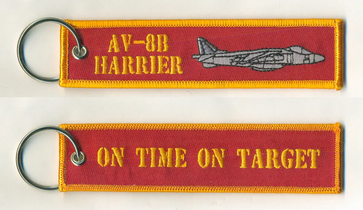 Av-8B Harrier On Time On Target Key Rings 1