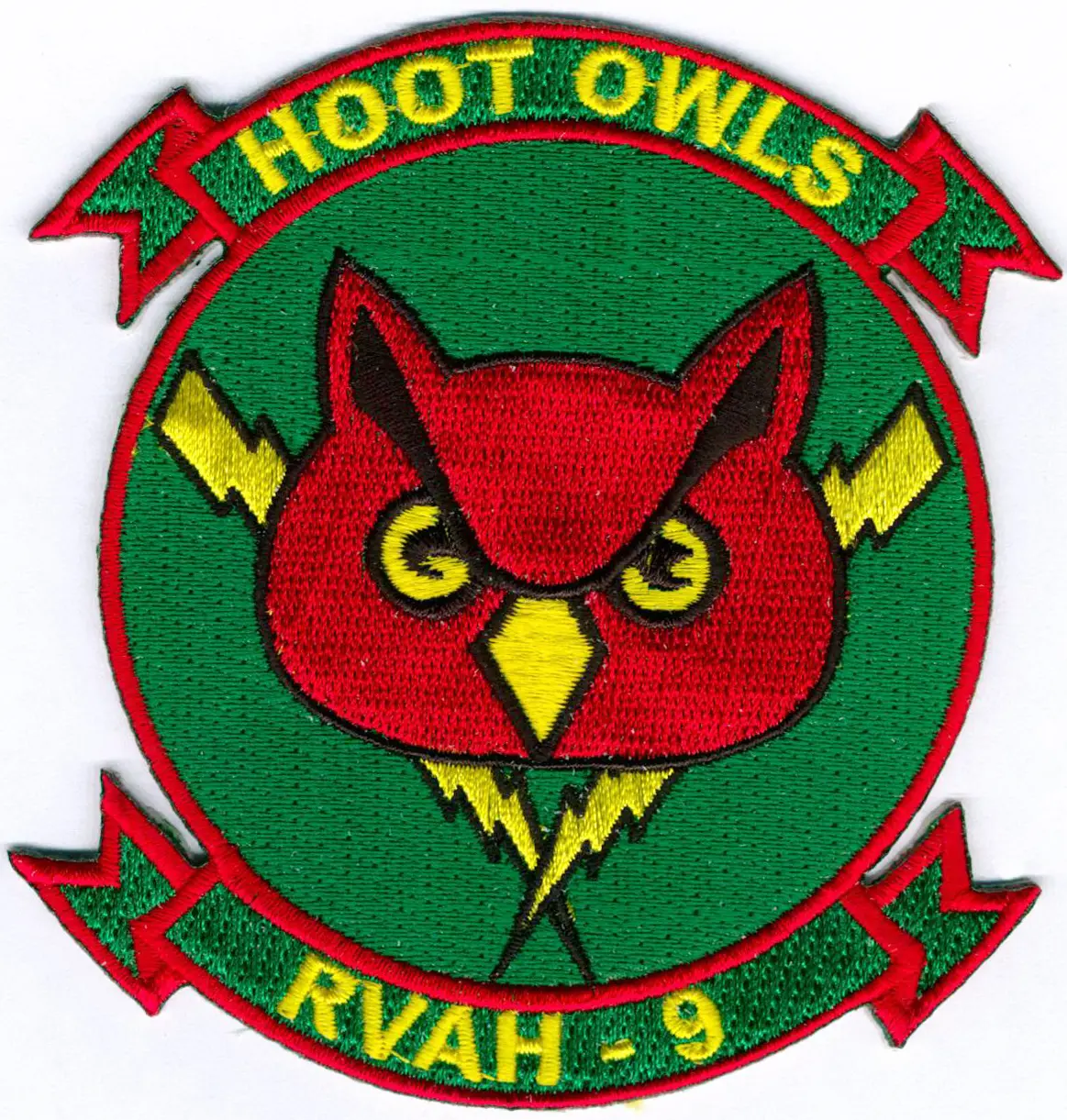 Officially Licensed Us Navy Rvah-9 Hoot Owls Squadron Patch 1