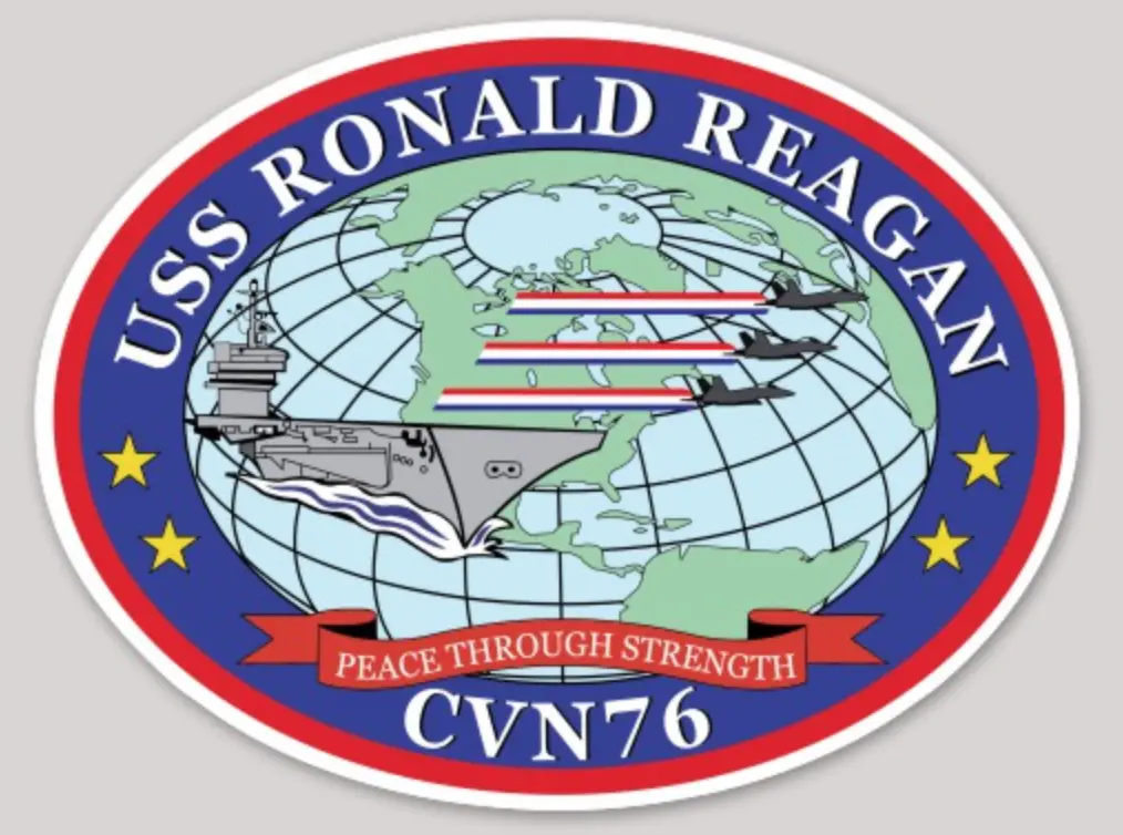 Uss Ronald Reagan Cvn-76 Sticker 1