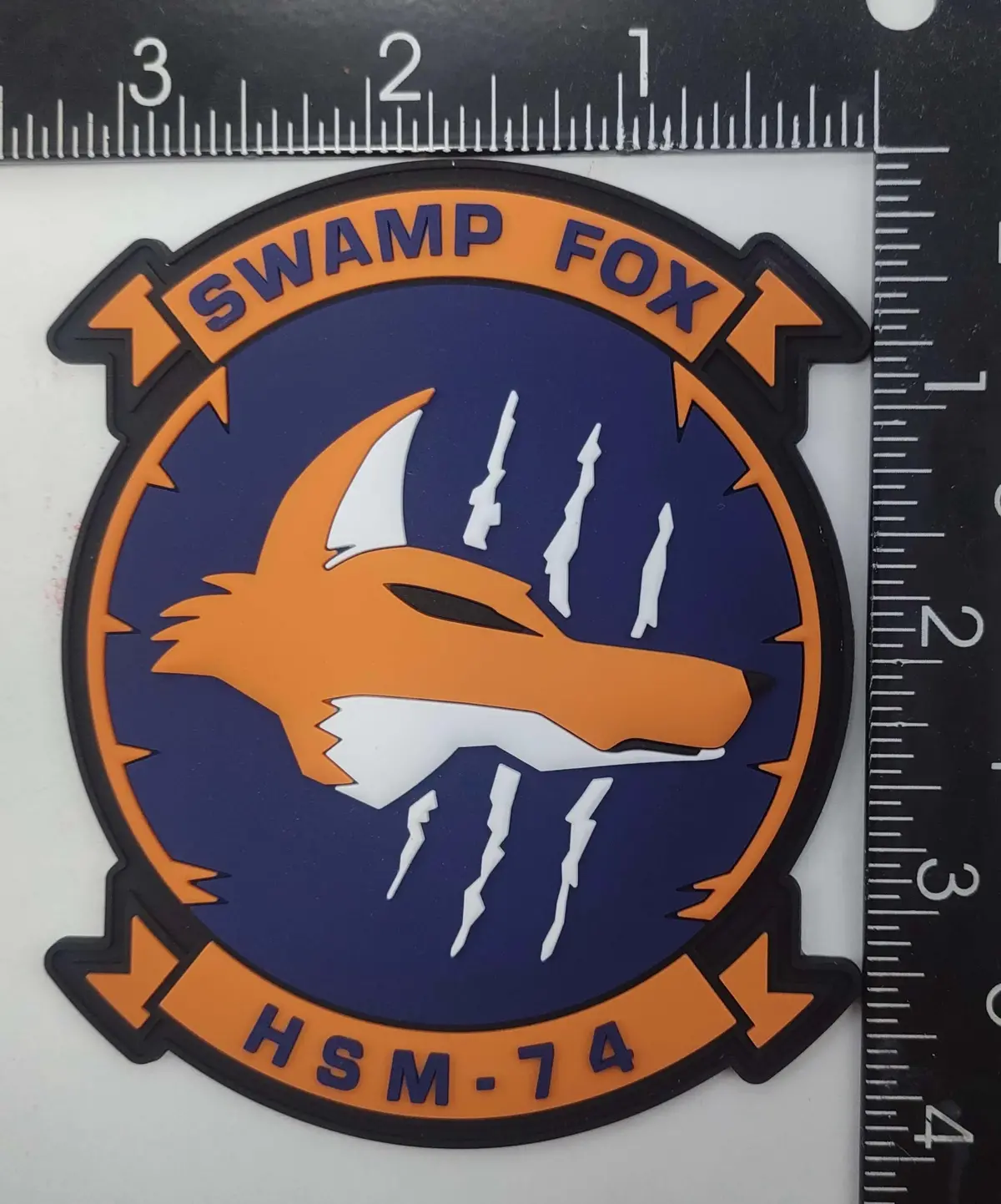 Officially Licensed Hsm-74 Swamp Fox Pvc Patch 1