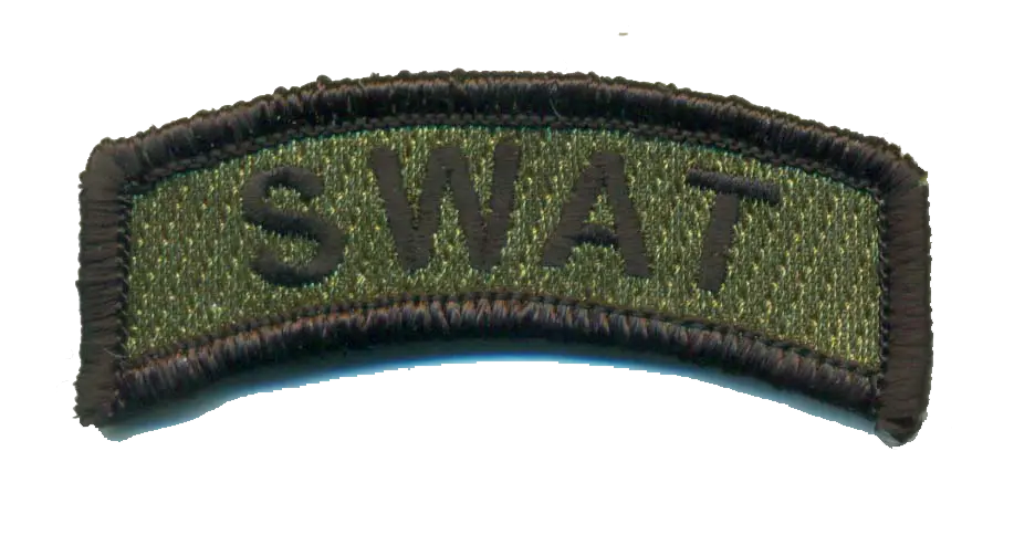 Swat Tab Black Merrow- With Hook And Loop 1