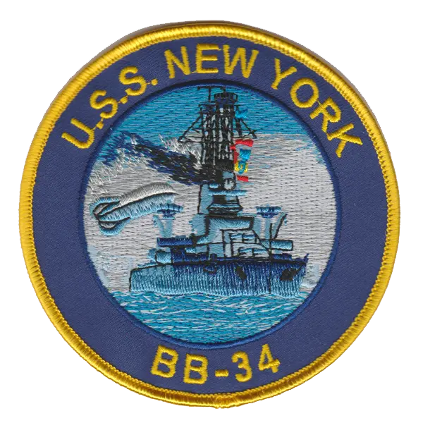 Uss New York Bb-34 Patch 1