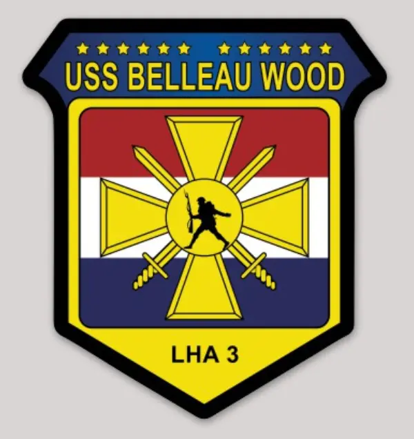 Uss Belleau Wood Lha-3 Sticker 1