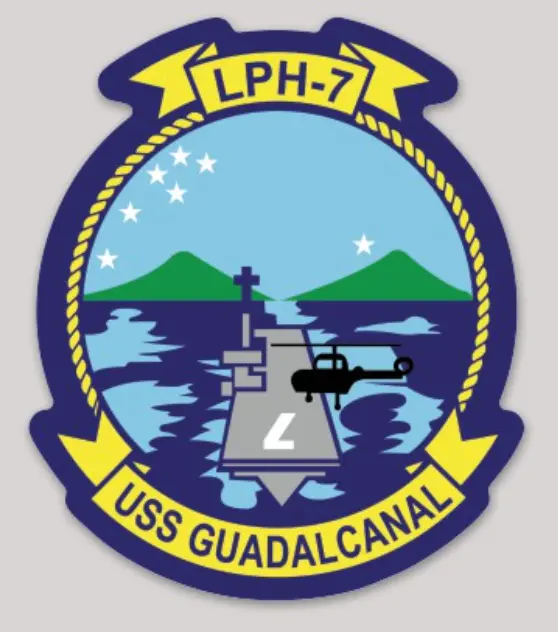 Uss Guadalcanal Lph-7 Sticker 1