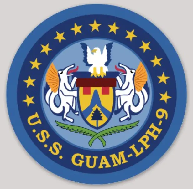 Uss Guam Lph-9 Sticker 1