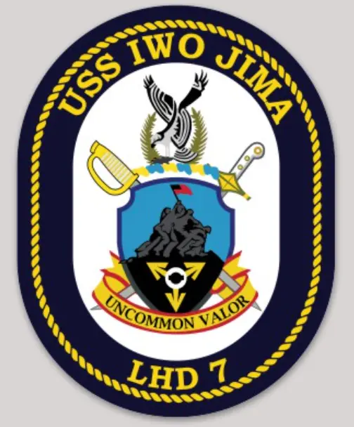 Uss Iwo Jima Lhd-7 Sticker 1