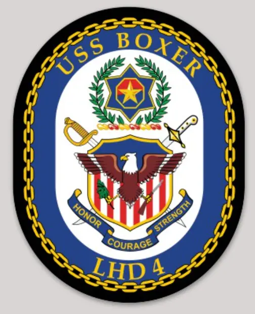 Officially Licensed Uss Boxer Lhd-4 Sticker 1