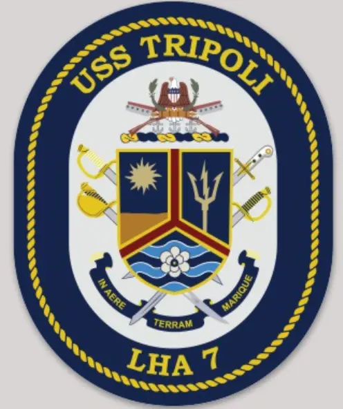 Uss Tripoli Lha-7 Sticker 1