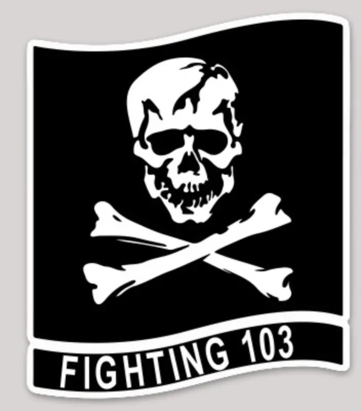 Officially Licensed Us Navy Vfa-103 Jolly Rogers Sticker 1