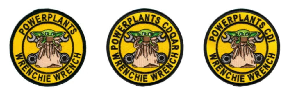 Mals-29 Baby Yoda Wrenchie Wrenchie Qual Patches 1