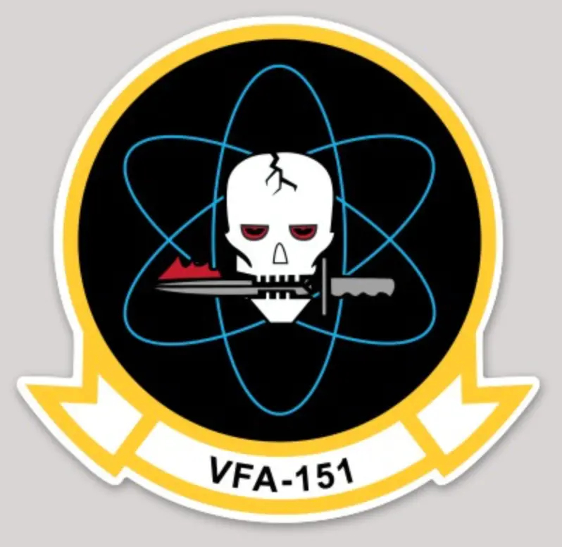 Officially Licensed Us Navy Vfa-151 Vigilantes Sticker 1