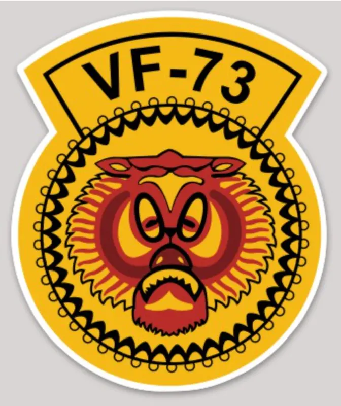 Officially Licensed Us Navy Vf-73 Jesters Sticker 1
