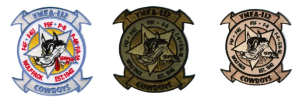 Official Vmfa-112 Cowboys 2019 Squadron Patches 1
