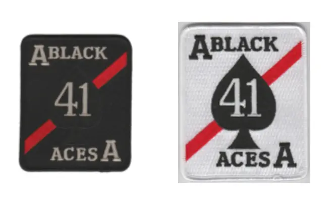 Officially Licensed Us Navy Vf-41 / Vfa-41 Black Aces Squadron Patches 1