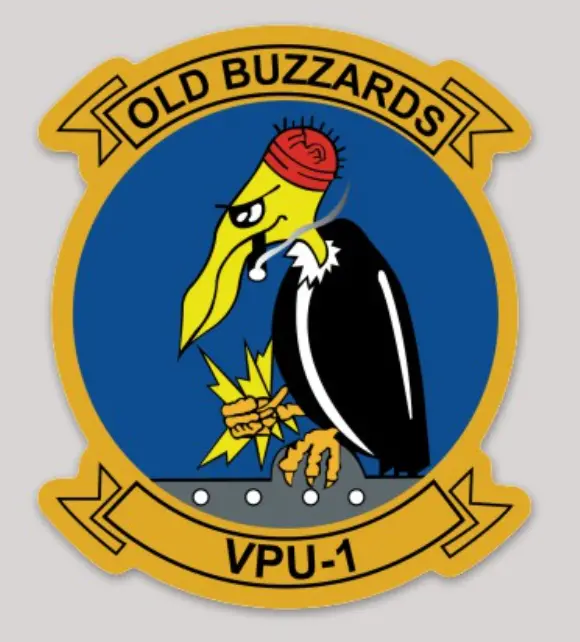 Officially Licensed Us Navy Vpu-1 Old Buzzards Sticker 1