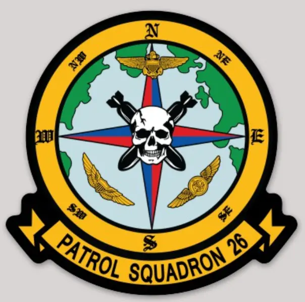 Officially Licensed Us Navy Vp-26 Tridents Sticker 1