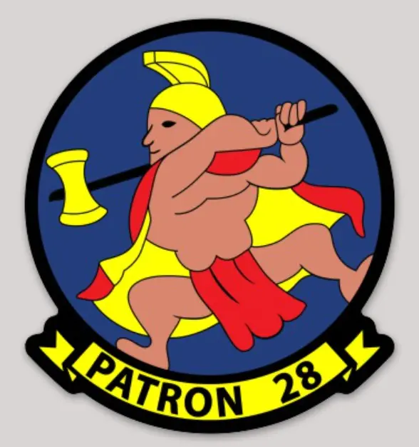Officially Licensed Us Navy Vp-28 Hawaiian Warriors Sticker 1