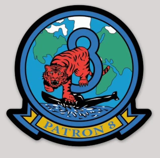 Officially Licensed Us Navy Vp-8 Tigers Sticker 1