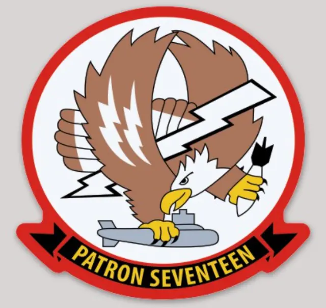 Officially Licensed Us Navy Vp-17 White Lightenings Sticker 1