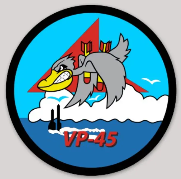 Officially Licensed Us Navy Vp-45 Pelicans Sticker 1