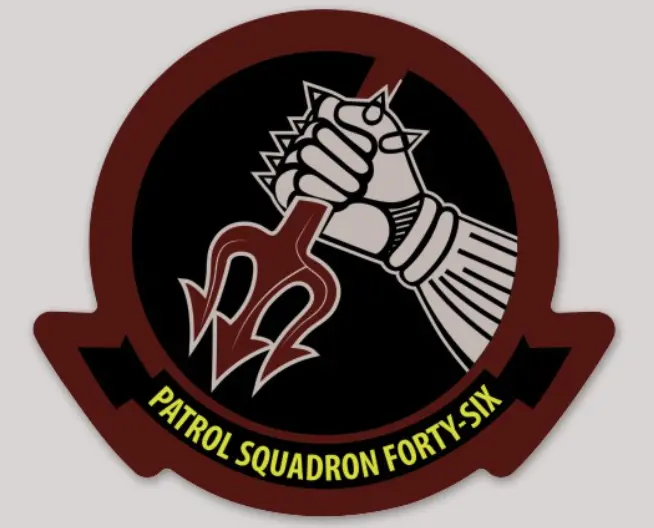 Officially Licensed Us Navy Vp-46 Grey Knights Sticker 1
