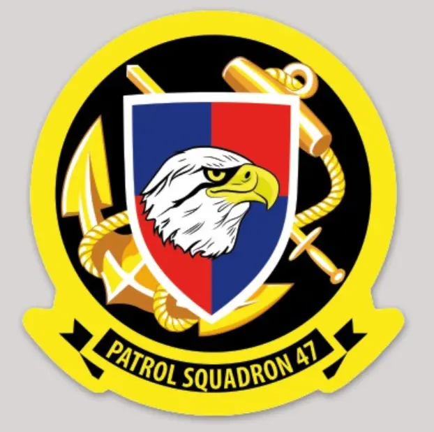 Officially Licensed Us Navy Vp-47 Golden Swordsmen Sticker 1