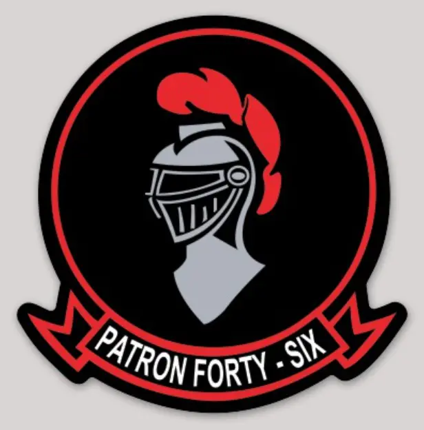 Officially Licensed Us Navy Vp-46 Gray Knights Sticker 1