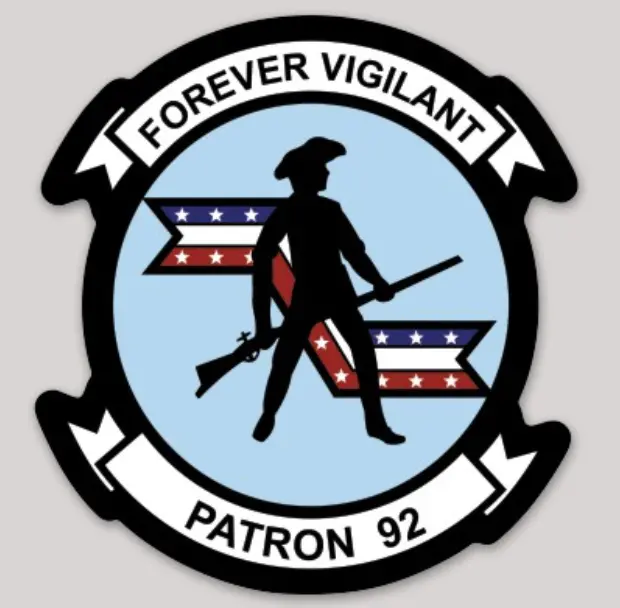 Officially Licensed Us Navy Vp-92 Minutemen Sticker 1