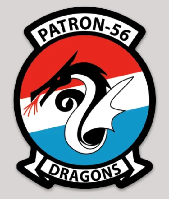 Officially Licensed Us Navy Vp-56 Dragons Sticker 1
