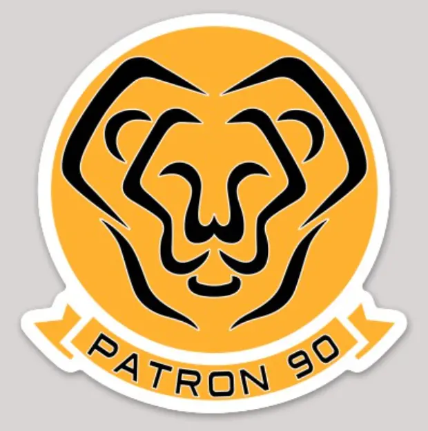 Officially Licensed Us Navy Vp-90 Lions Sticker 1
