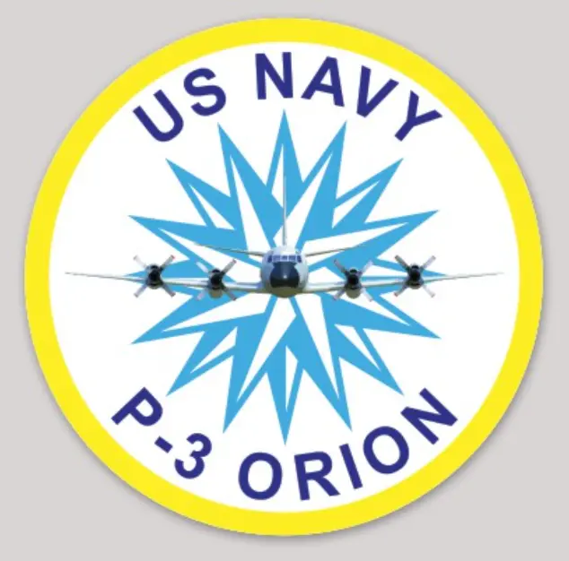 Officially Licensed Us Navy  P-3 Orion Sticker 1