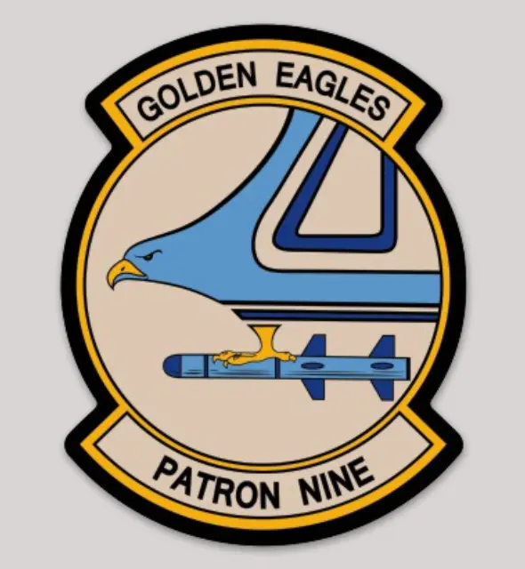 Officially Licensed Us Navy Vp-9 Golden Eagles Sticker 1