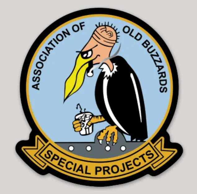 Officially Licensed Us Navy Vpu-1 Old Buzzards "Special Projects" Sticker 1