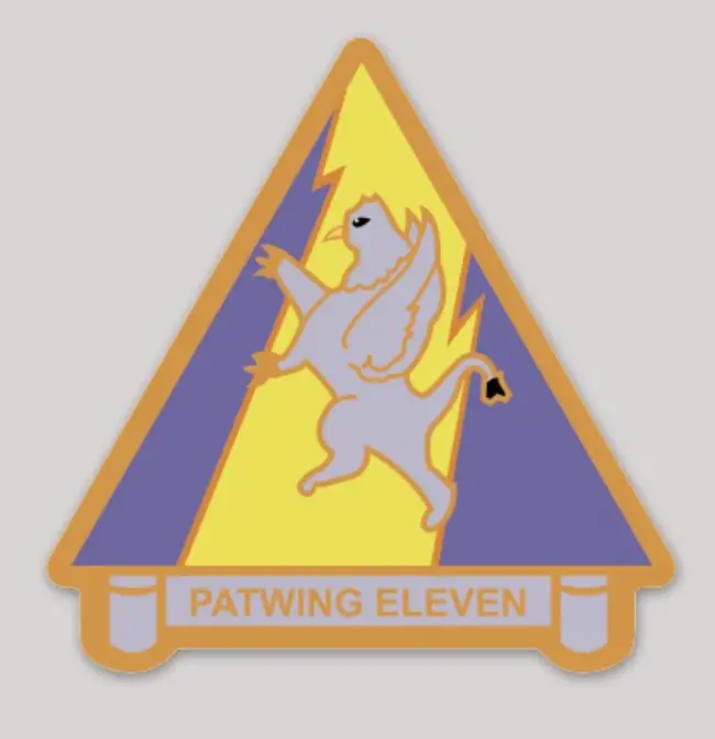 Officially Licensed Us Navy Patrol Wing 11 Sticker (P) 1