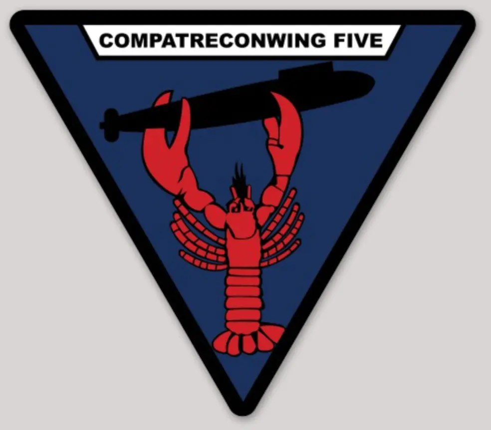 Officially Licensed Us Navy Patrol Wing 5 Sticker 1
